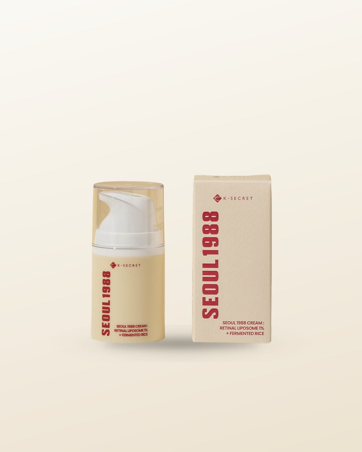 K-SECRET SEOUL 1988 Cream : Retinal Liposome 1% + Fermented Rice 50ml - tonal render
