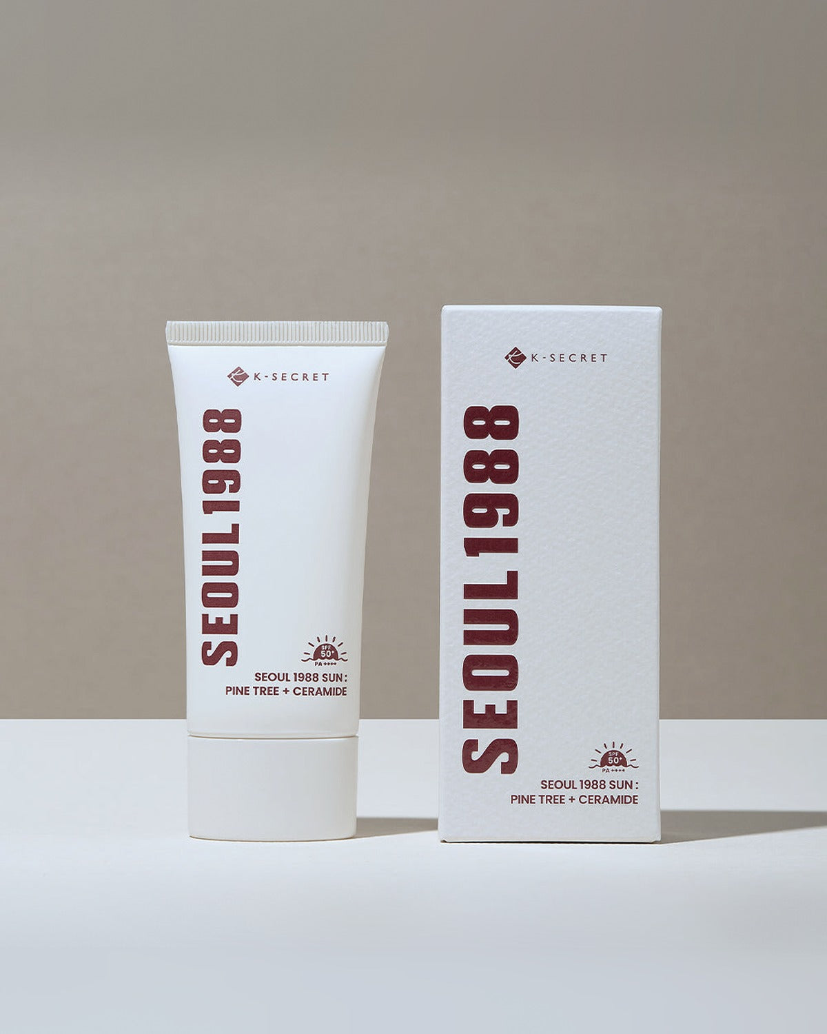 K-SECRET SEOUL 1988 Sun : Pine Tree + Ceramide 50ml - tonal render