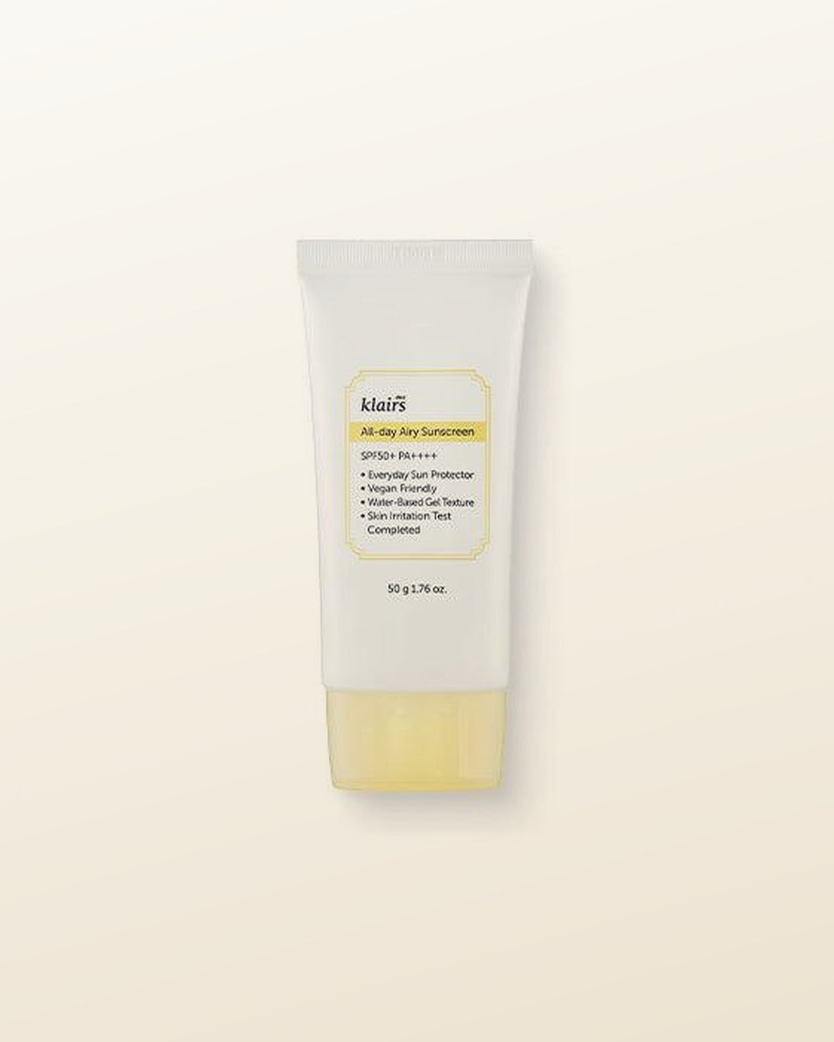 KLAIRS All-day Airy Sunscreen SPF50+ PA++++ 50g - tonal render