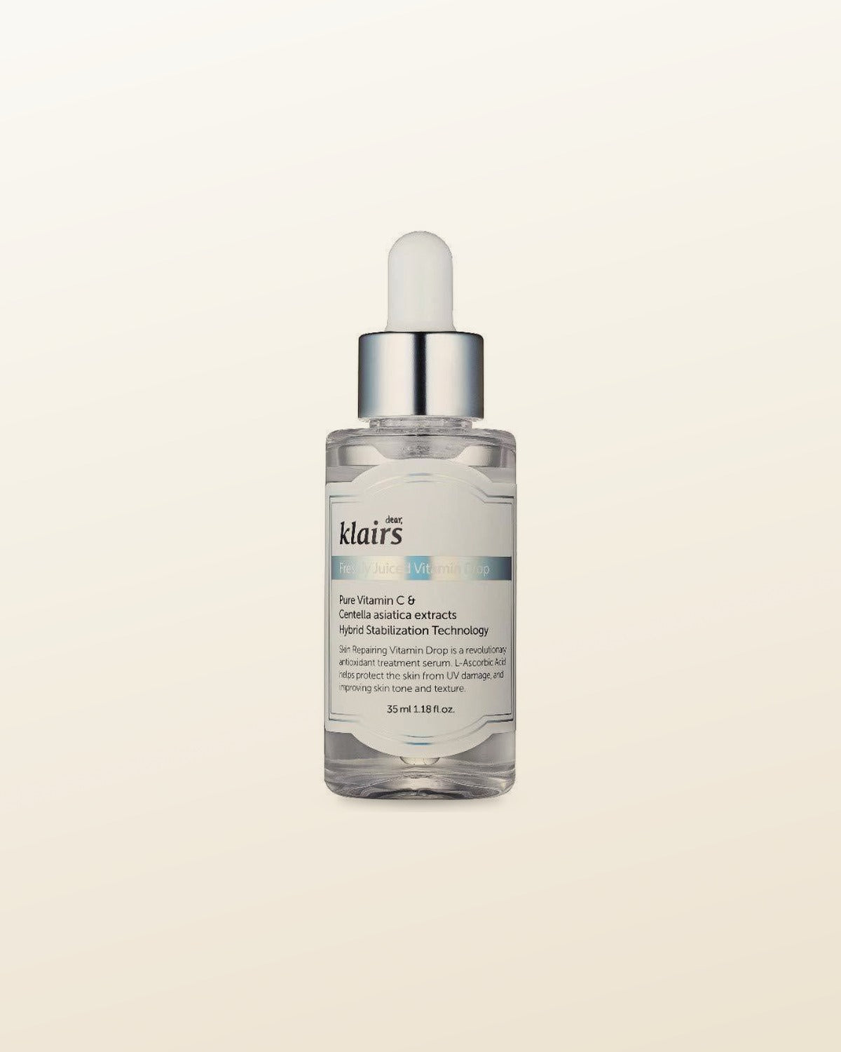 KLAIRS Freshly Juiced Vitamin Drop, 5% Hypoallergenic pure vitamin C serum, 35ml, 1.18oz | a potent skin rejuvenator - tonal render