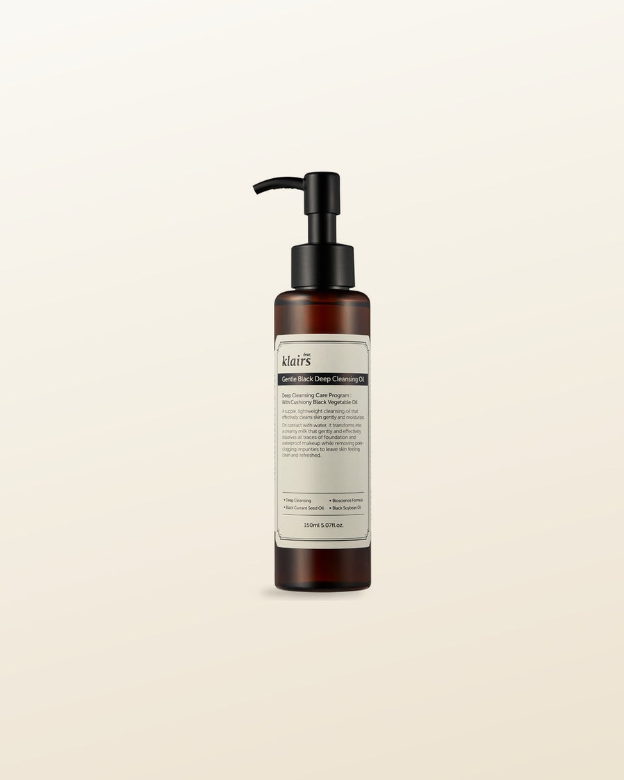 KLAIRS Gentle Black Deep Cleansing Oil 150ml - tonal render