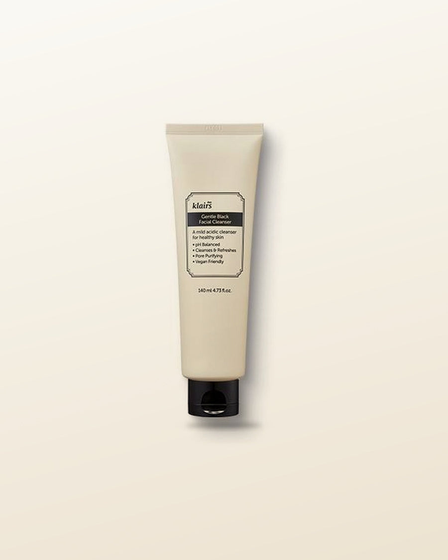 KLAIRS Gentle Black Facial Cleanser 140ml - tonal render