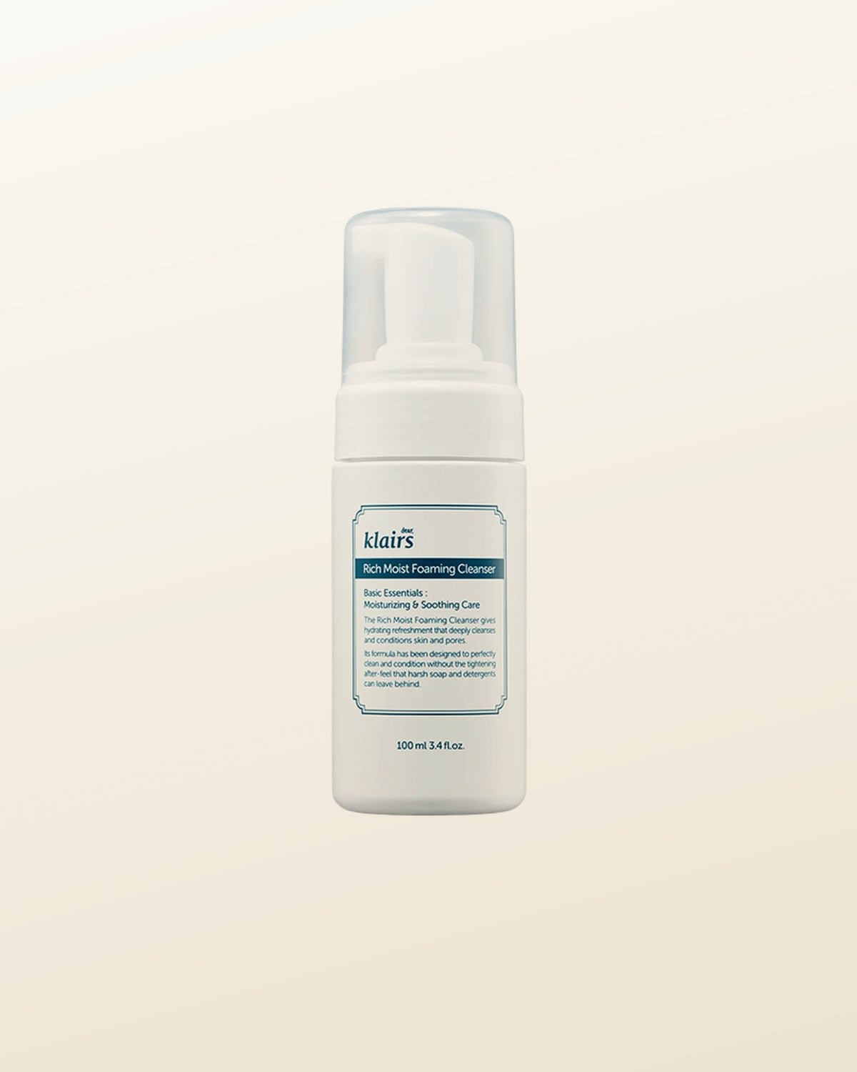 KLAIRS Rich Moist Foaming Cleanser 100ml - tonal render