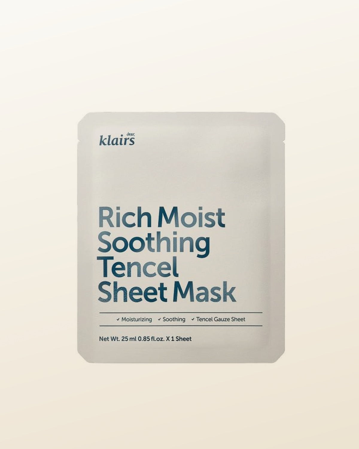 KLAIRS Rich Moist Soothing Tencel Sheet Mask 25ml - tonal render