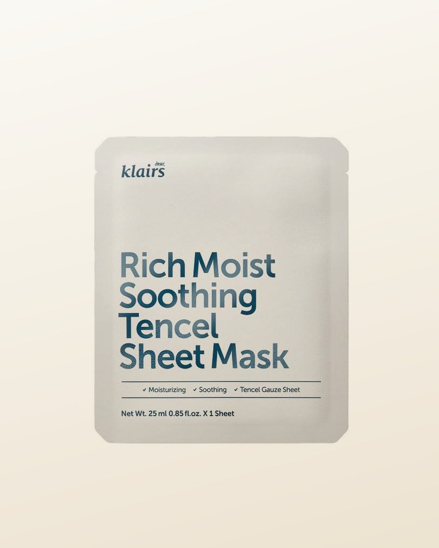 KLAIRS Rich Moist Soothing Tencel Sheet Mask 25ml - tonal render