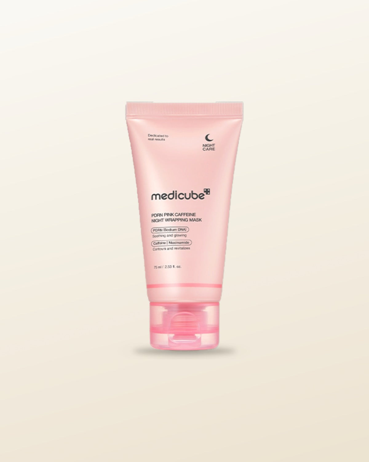 medicube PDRN Pink Caffeine Night Wrapping Mask 75ml - tonal render