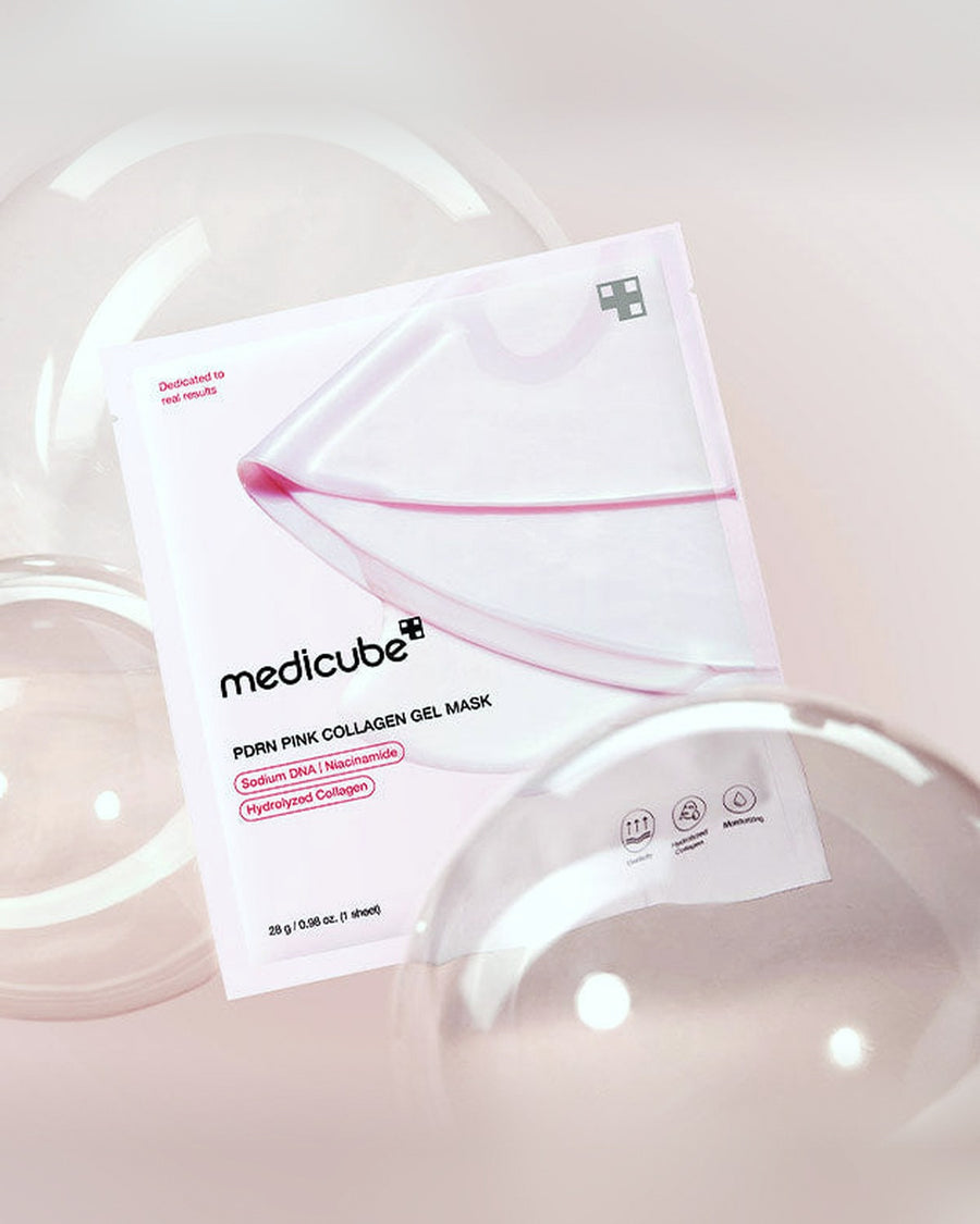 medicube PDRN Pink Collagen Gel Mask 28g X 8ea - tonal render