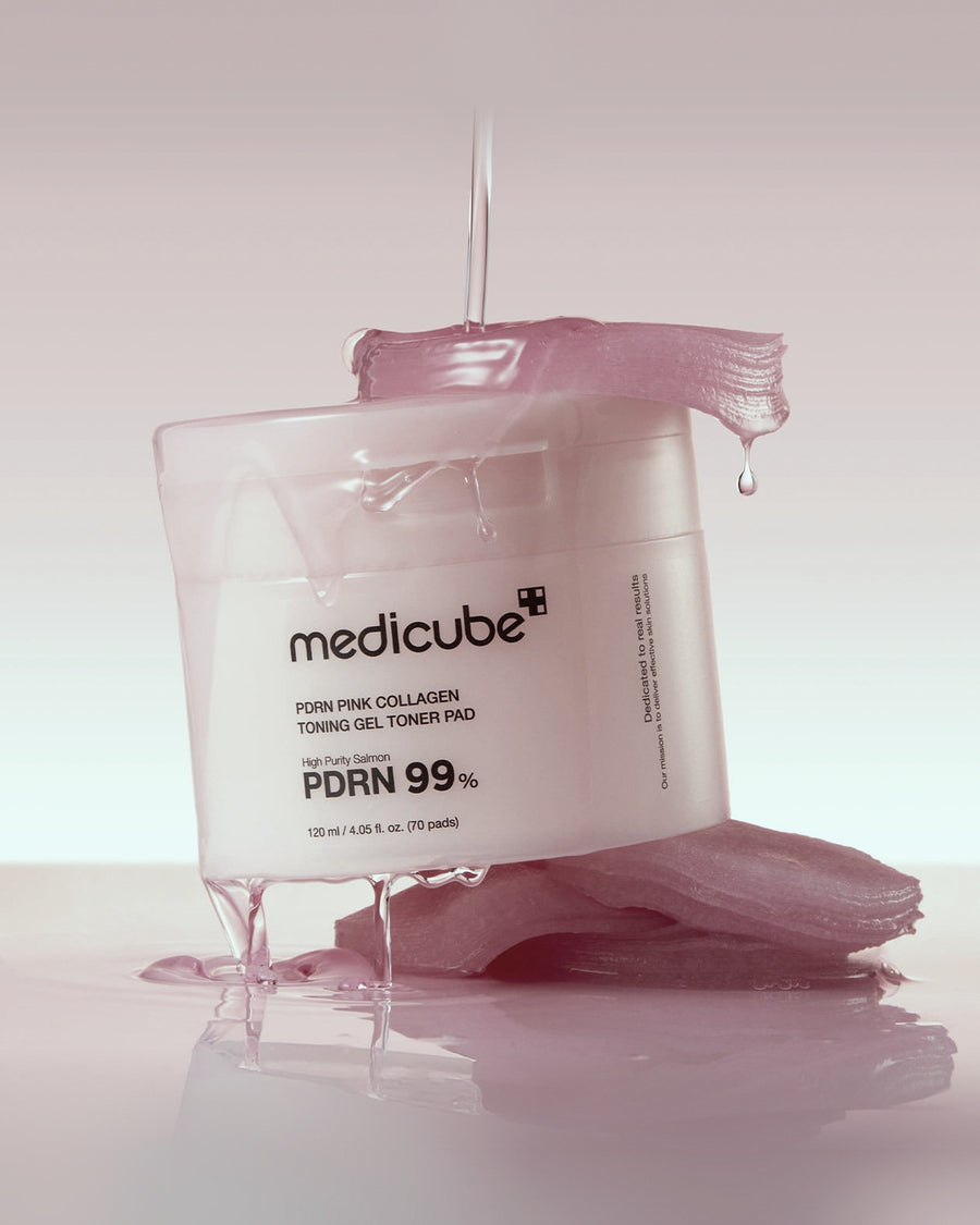 medicube PDRN Pink Collagen Gel Toner Pad 120ml/70pads - tonal render