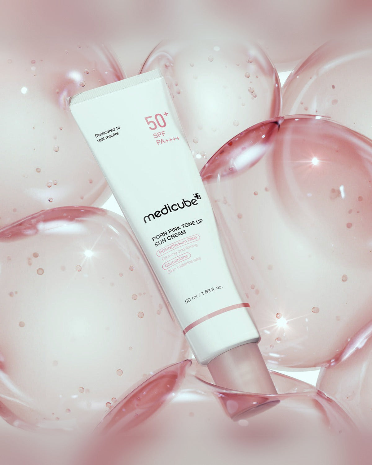 medicube PDRN Pink Tone Up Sun Cream 50ml - tonal render