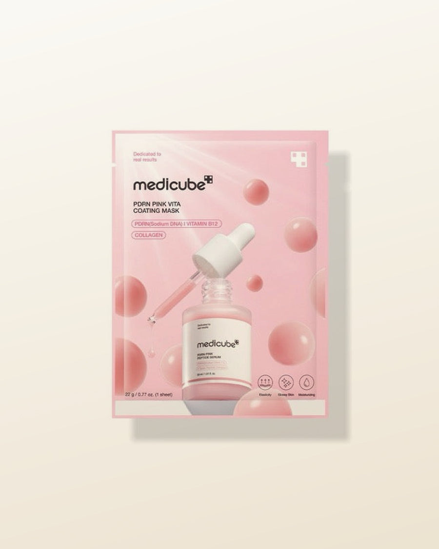 medicube PDRN Pink Vita Coating Mask 22g X 5ea - tonal render