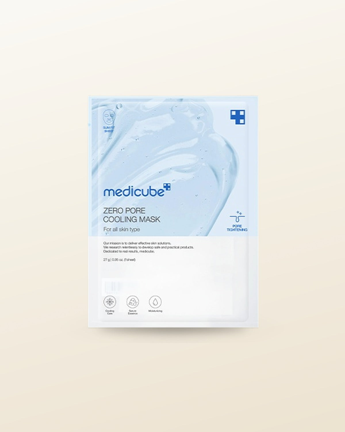 medicube Zero Pore Cooling Mask 27g X 5ea - tonal render