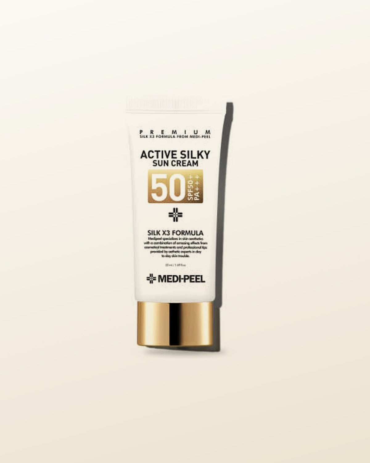 MEDIPEEL Active Silky Sun Cream SPF50+ PA+++ 50ml - tonal render