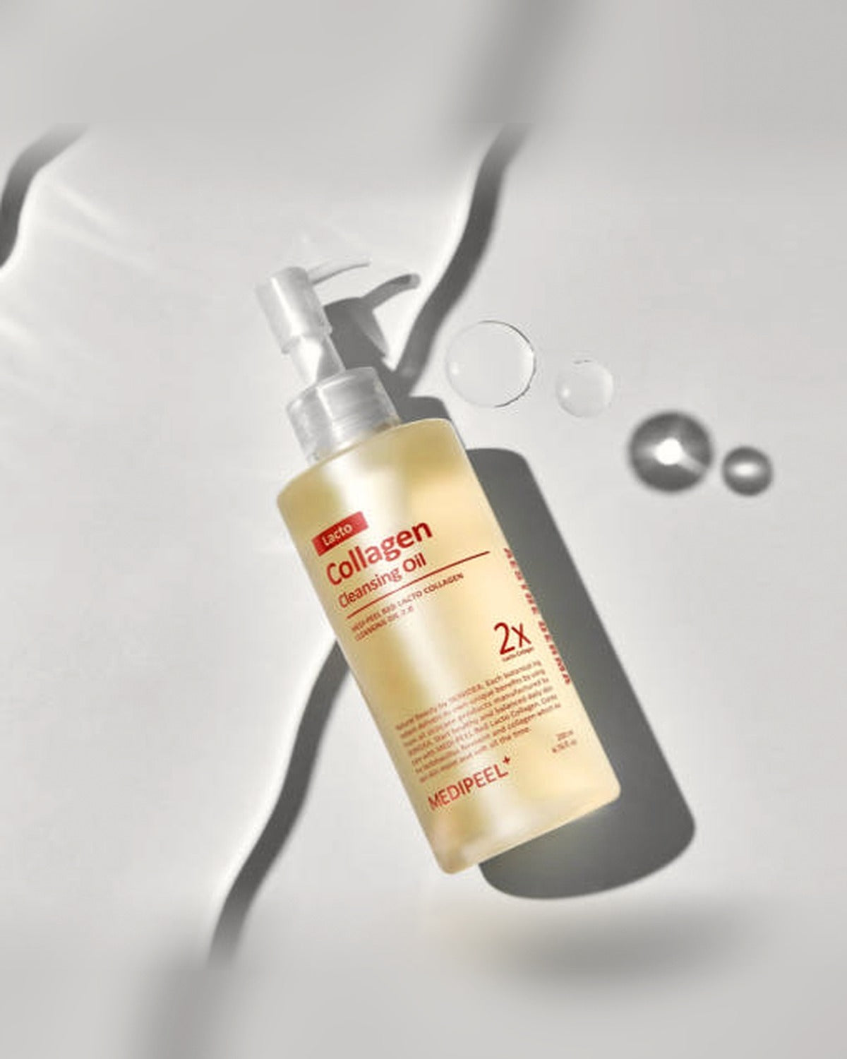 MEDIPEEL Red Lacto Collagen Cleansing Oil 2.0 200ml - tonal render