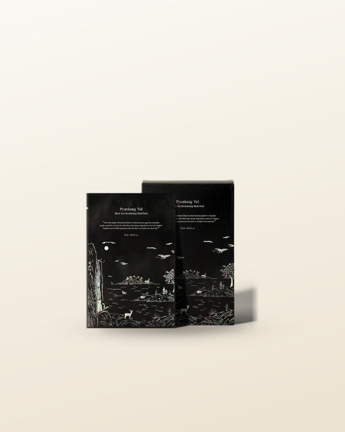 [Pyunkang Yul] Black Tea Revitalizing Mask Pack 25ml*10 Sheets - tonal render