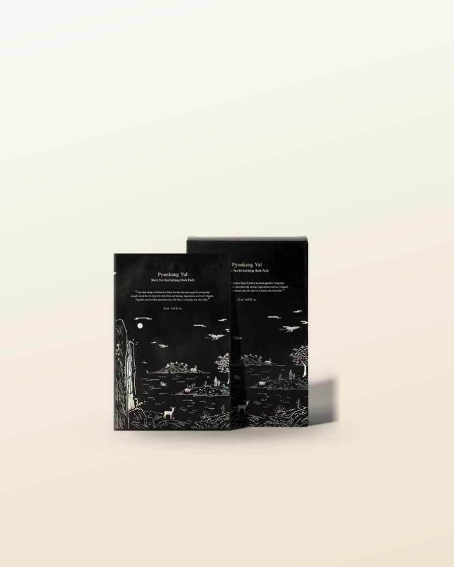 [Pyunkang Yul] Black Tea Revitalizing Mask Pack 25ml*10 Sheets - tonal render