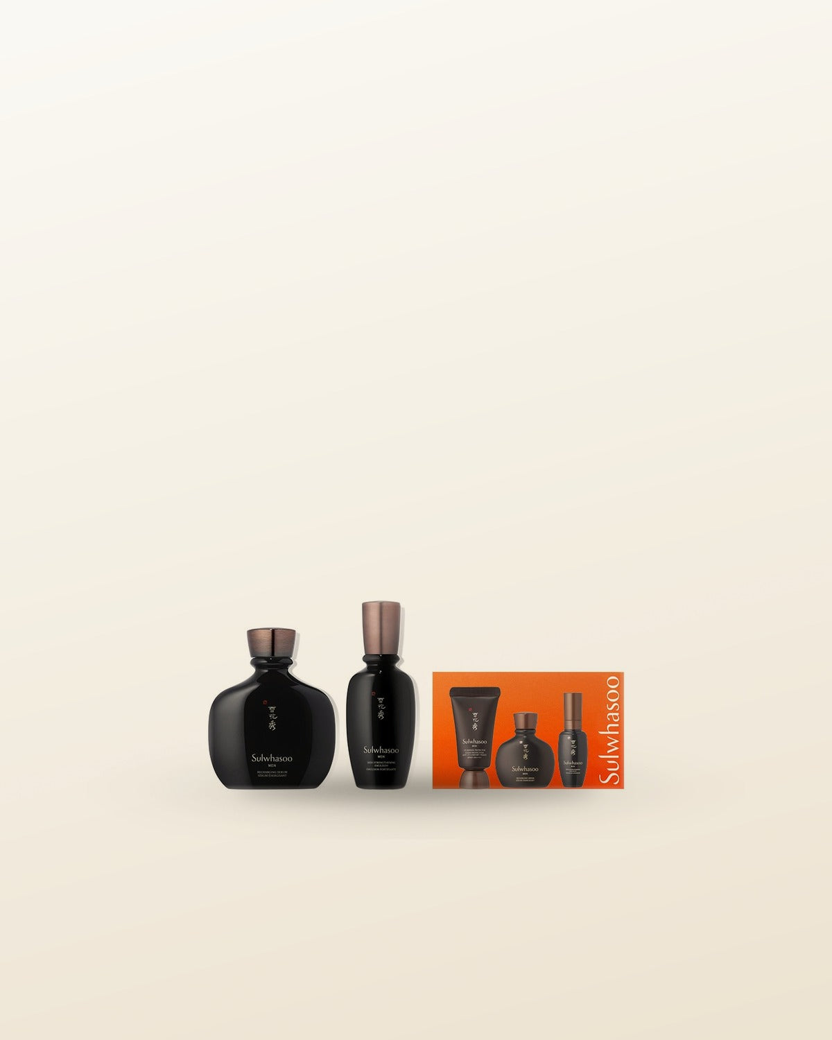 Sulwhasoo Men Basic Set (Recharging Serum 140ml+Skin Strengthening Emulsion 90ml) - tonal render