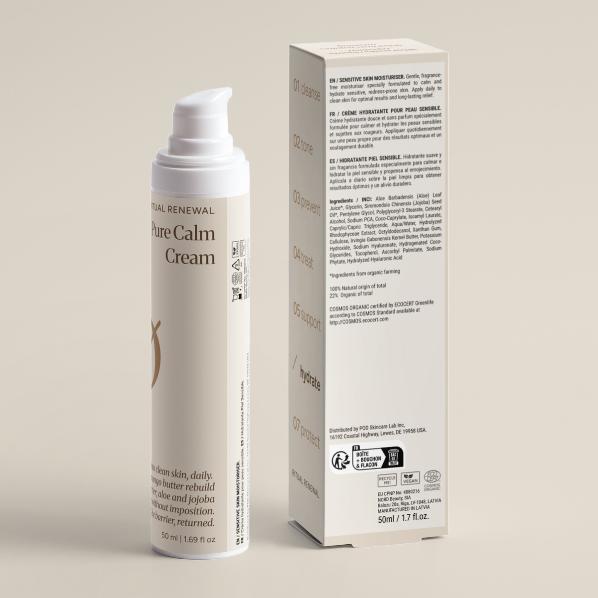 Pure Calm Cream — back