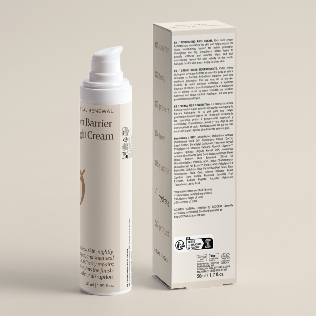Rich Barrier Night Cream — back